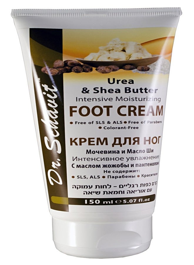 DR. SCHAVIT Foot Cream with Urea and Shea Butter - Intensive Natural Organic Moisturizing Foot Cream to Soften Rough Calloused Skin - With Jojoba Oil and Panthenol - Image 1