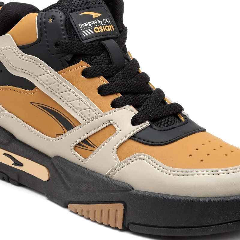Asian Beige Mustard Casual Sneakers for Men and Boys