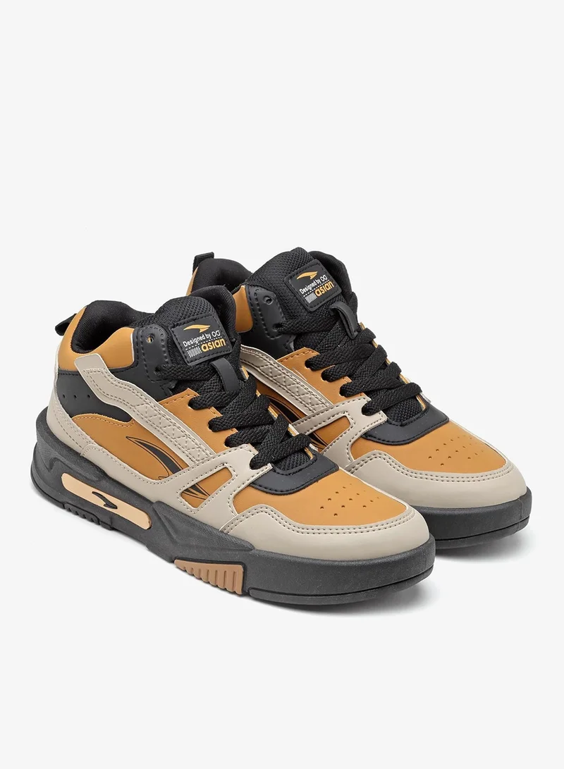 Asian  Beige Mustard Casual Sneakers for Men and Boys for Men | Best Price UAE