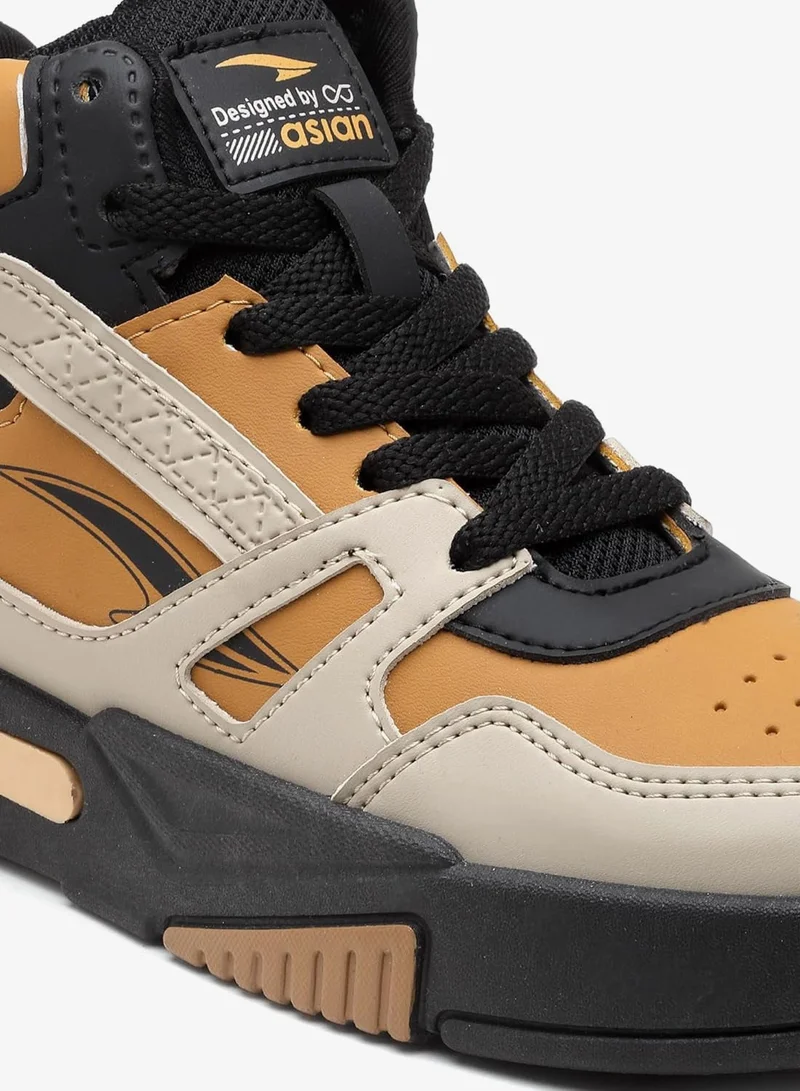 Asian  Beige Mustard Casual Sneakers for Men and Boys for Men | Best Price UAE