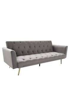 MAF furniture MAF Modern Office Fabric Linen-Like Velvet Sofa Chair Loveseat Square Handrail Sofa Beds Hotel Leisure Sofa Set Couch color - Grey  - Image 2
