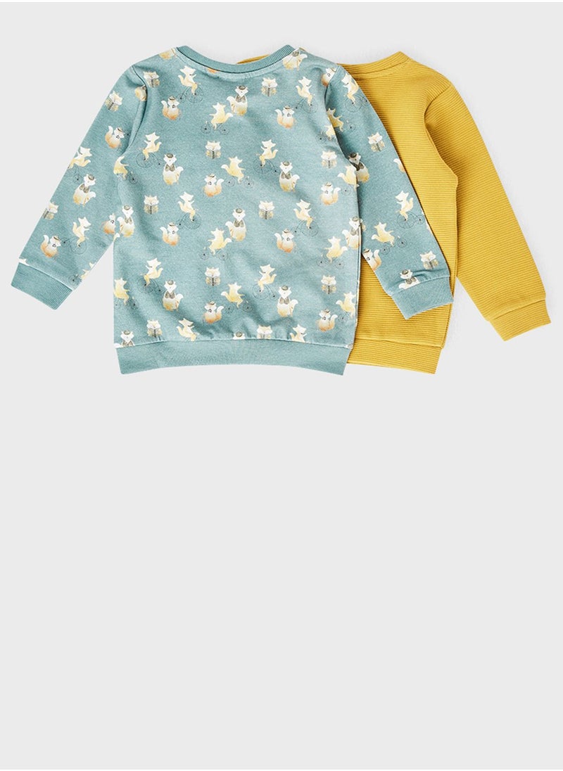 NAME IT - Infant 2 Pack Long Sleeve Sweatshirt - Image 1