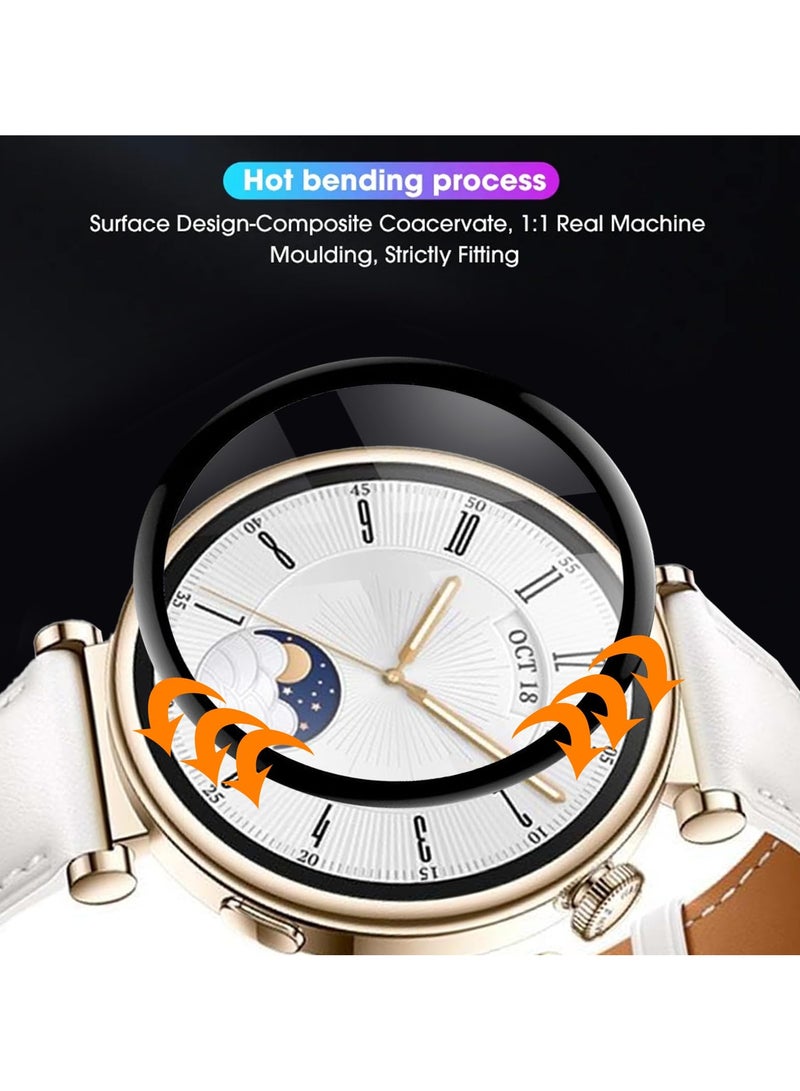SYOSI   (3Pack) Screen Protector for Huawei Watch GT 4 41mm, 3D Curved Full Coverage PET Anti Scratch, High Transparency, Anti fingerprint, Bubble Free Flexible Protector - Image 4