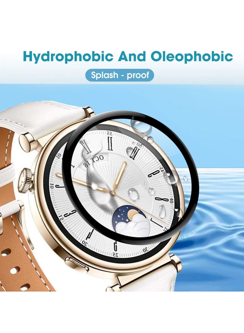 SYOSI   (3Pack) Screen Protector for Huawei Watch GT 4 41mm, 3D Curved Full Coverage PET Anti Scratch, High Transparency, Anti fingerprint, Bubble Free Flexible Protector - Image 5