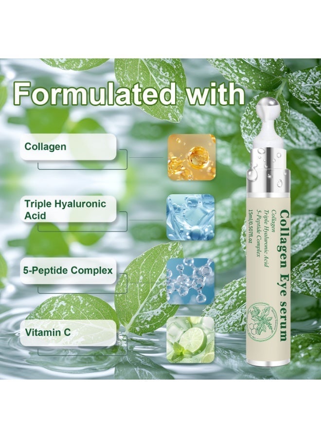 LANEMAY Collagen Eye Serum Anti-Wrinkle Anti-Age Remove Dark Circles Eye Care Against Puffiness And Bags Hydrate Eye Serum - Image 2