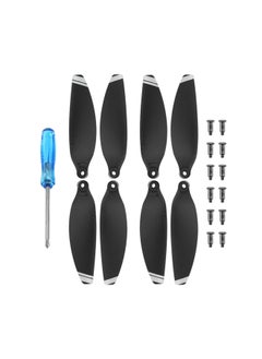 Generic For DJI MINI2SE Propeller Leaf 4726FM Suitable For MINI SE/4K Spiral Propeller Noise Reduction Propeller Accessories-Color:Silver Edge Paddle 2 Pair  - Image 1