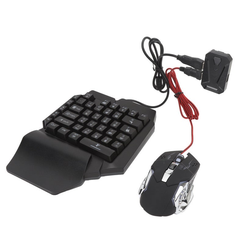 Gamwing One Handed Keyboard Mouse Converter Set 4 In 1 RGB Gaming Combo with Adjustable Phone Stand - Bluetooth Direct Connection for Mobile Game - Image 3