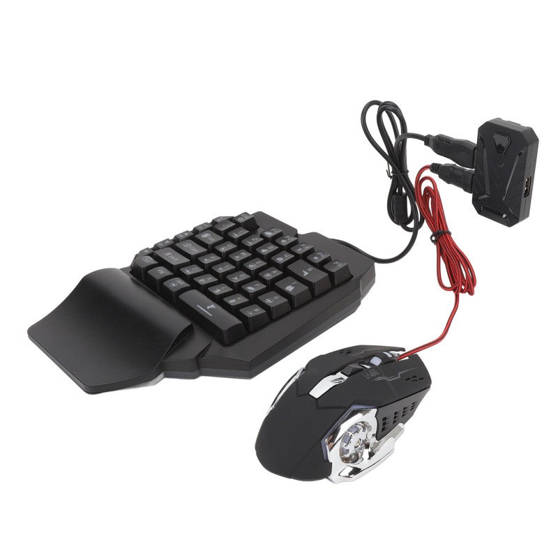 Gamwing One Handed Keyboard Mouse Converter Set 4 In 1 RGB Gaming Combo with Adjustable Phone Stand - Bluetooth Direct Connection for Mobile Game - Image 5