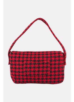 Women Houndstooth Cross Body Bag 26 L x 15 H x 5 W cm, Red - pzsku/Z9F40BF0C0F9B785AF842Z/45/_/1737642220/5f572185-8f86-4b75-8c37-63adb73ba067