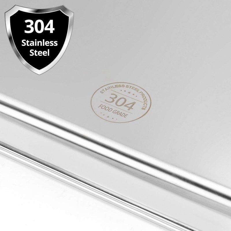 QWORK Stainless Steel Surgical Tray, for Medical Instruments, Tattoo, Surgical Supplies, 15 3/4"×11-13/16"×1", Flat Bottom Tray - Image 2