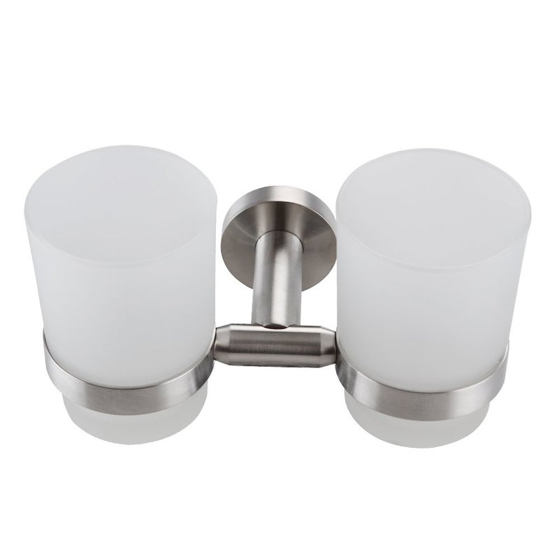 XVL Wall-Mounted Toothbrush Holder Double Holder, Brushed G1005 - Image 2