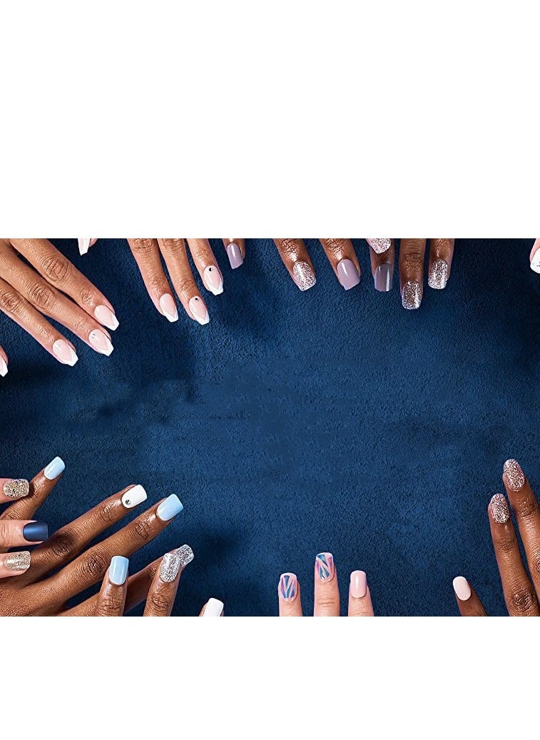 SYNSYB French Tip Press On Nails - Package Soft Gel French Fake Nails Short, Salon-quality Press On Nails, Seamless Glue-on Nails for Woman Nail Art Manicure  - Image 4