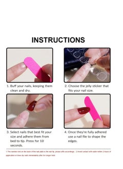 SYNSYB French Tip Press On Nails - Package Soft Gel French Fake Nails Short, Salon-quality Press On Nails, Seamless Glue-on Nails for Woman Nail Art Manicure  - Image 5