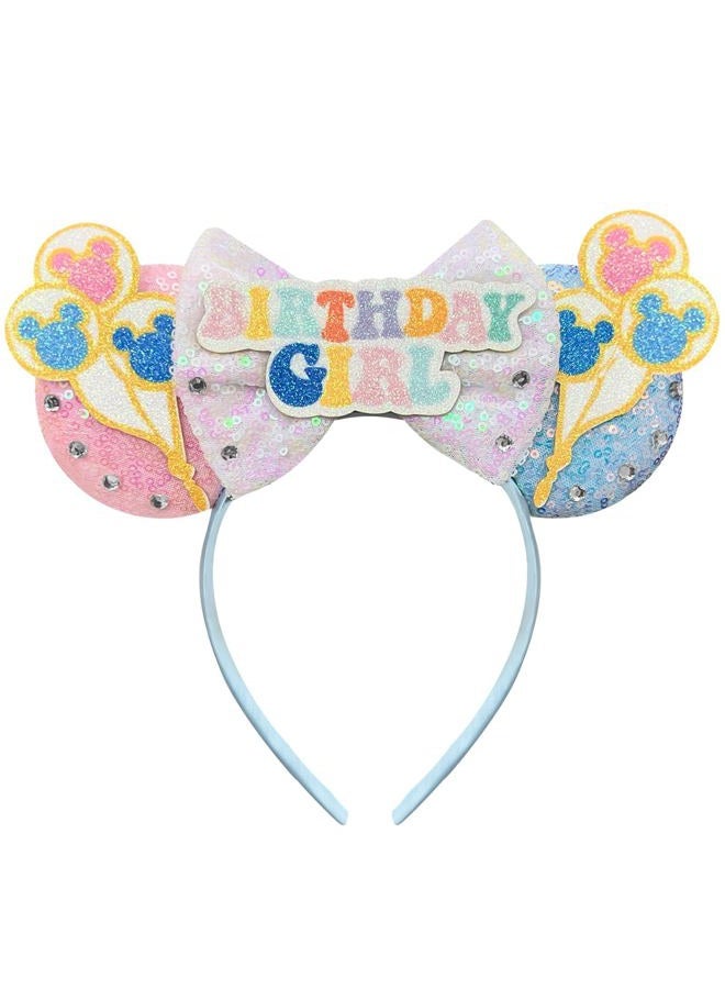 Birthday Mouse Ears Headband for Women Birthday Headband Birthday Party Favors Park Ears Cute Headband for Women Birthday Party Decoration