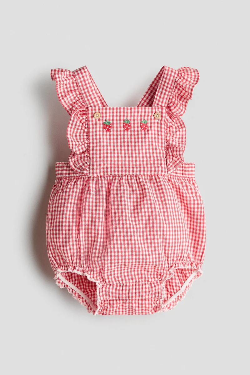 H&M Cotton dungaree shorts
