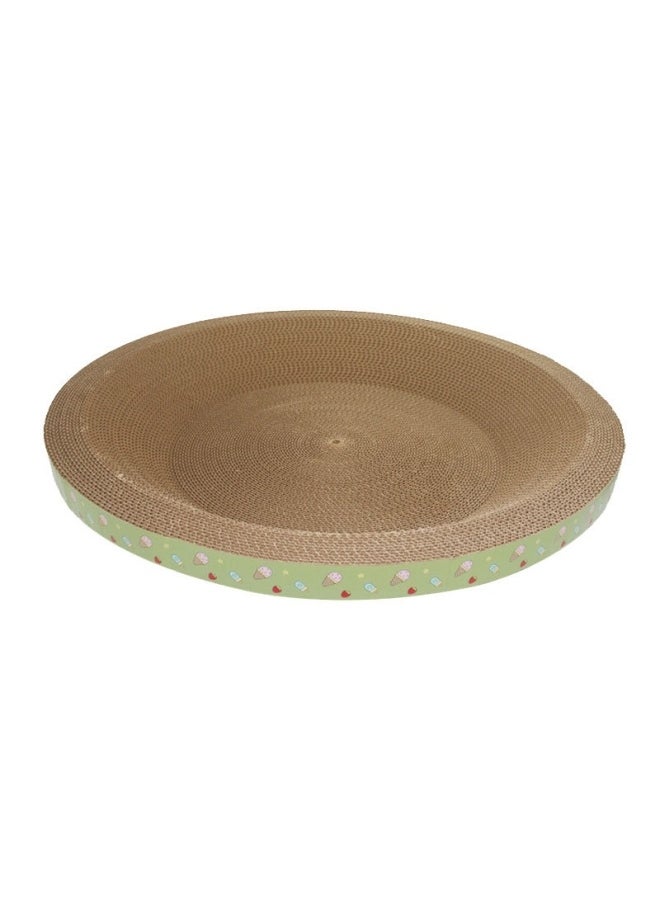 Rabbit Claw Grinding Board Toy Rabbit Claw Grinding Sleeping Pad To Relieve Boredom And Bite Resistant Pet Dwarf Rabbit Supplies-Color:Yellow Green Round Medium Size 48*32*8  - Image 1