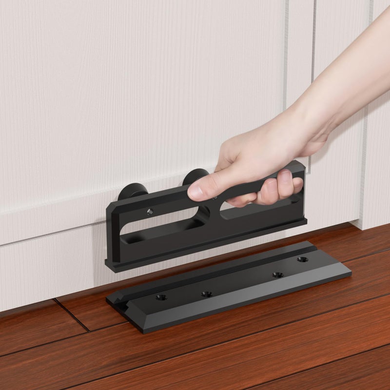 BUYYAH Door Security Bar, French Security Door Brace, Security Door Barricade, Withstands 3000 Lbs, Prevents Entry Burglaries Home Invasions - Image 1
