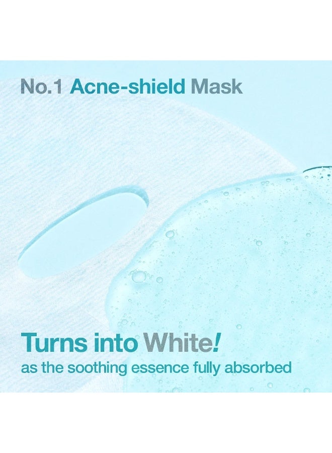numbuzin No.1 Sheet Mask | Pantothenic B5 Hyaluronic Active Clear Mask | Calming, Soothing, Hydrating | Acne Prone Skin | Controls Excess Oil, Reduces Redness | 5 sheets - Image 3