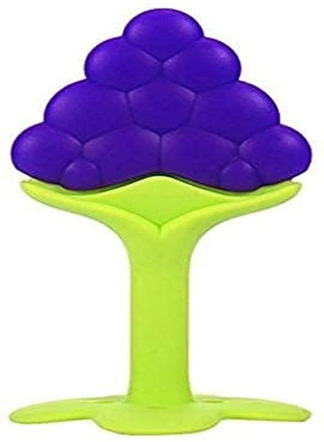 Chopchi Silicone Fruit Shape Teether and Fruit Pacifier for 6-12 Months Babies Combo Pack Color Blue Set - Image 2
