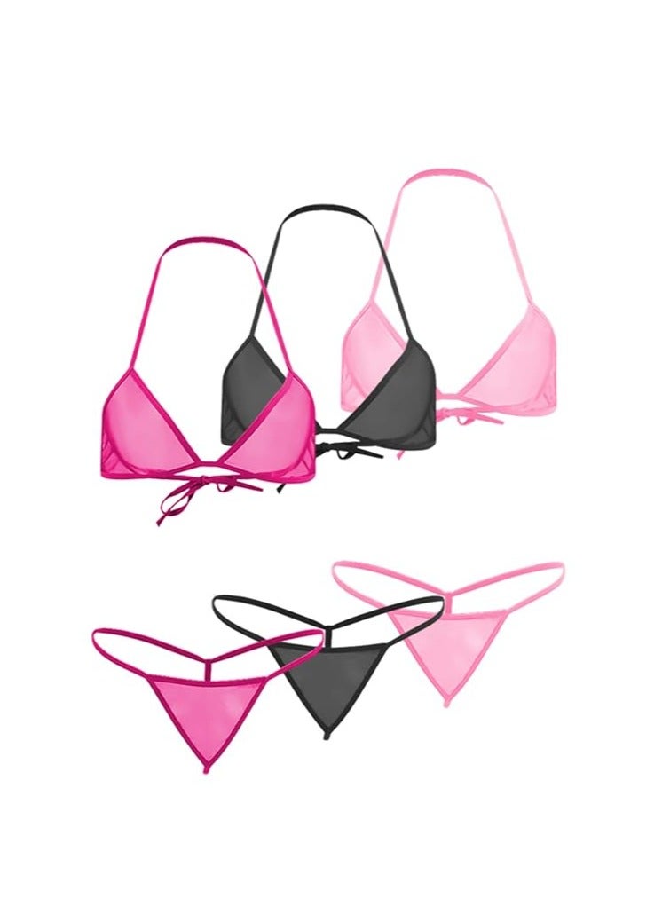 Accessorize Kingdom Accessorize Kingdom Women Sheer Lingerie Set Combo  - Image 1