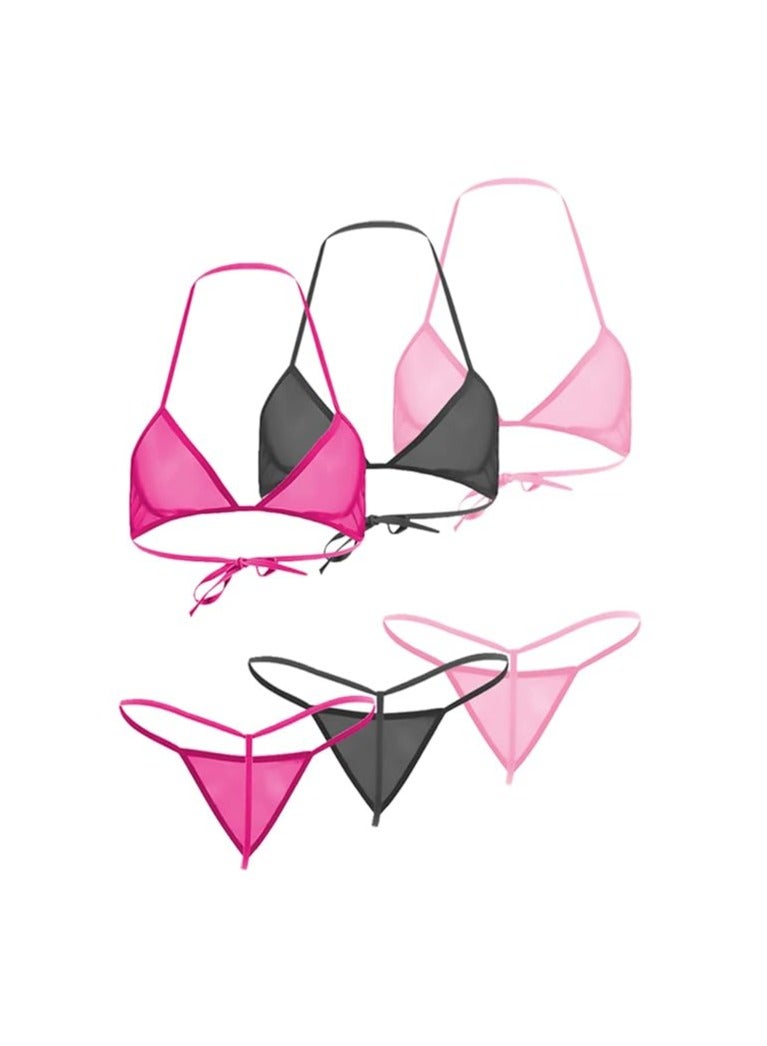 Accessorize Kingdom Accessorize Kingdom Women Sheer Lingerie Set Combo  - Image 2