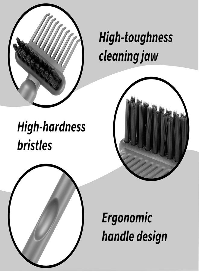 Yuanchu 2Pcs 2-in-1 Hair Brush Cleaner and Remover Tools, Dual-Sided Comb Effective Hairbrush Cleaner for Removing Hair and Dust Home Salon Travel Use(Grey) - Image 3