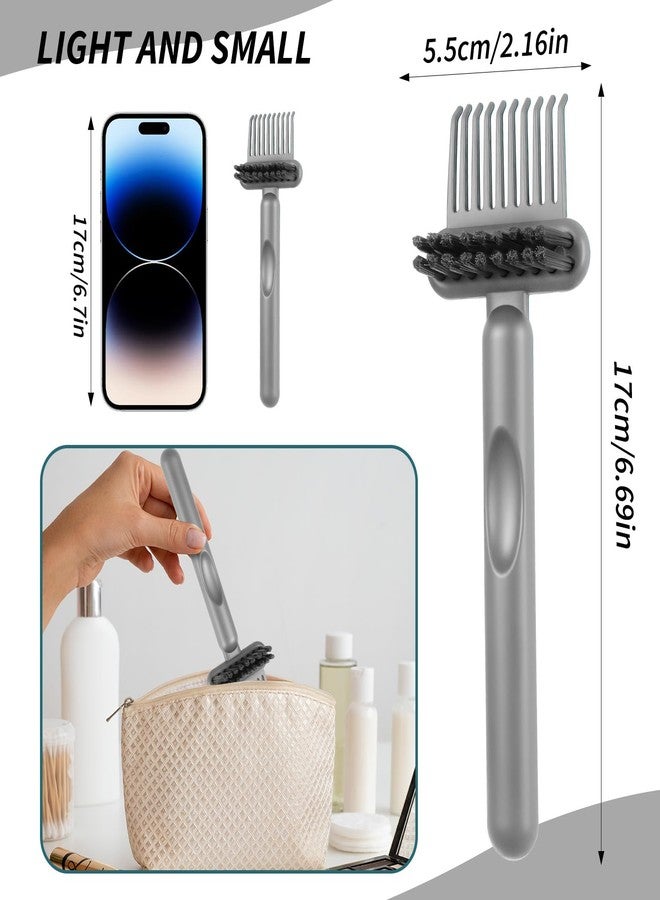 Yuanchu 2Pcs 2-in-1 Hair Brush Cleaner and Remover Tools, Dual-Sided Comb Effective Hairbrush Cleaner for Removing Hair and Dust Home Salon Travel Use(Grey) - Image 2