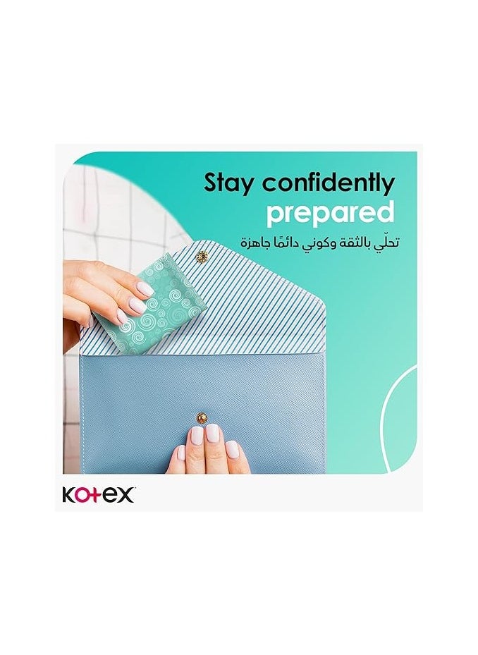 Kotex - Antibacterial Pantyliners Extra Protect Long 20 Liners 99% Protection from Bacteria Growth, Odour Control - Image 1