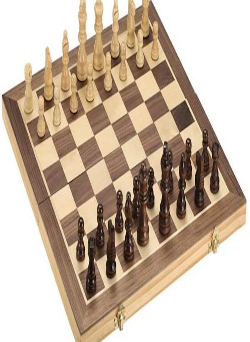 Foldable Wooden Chess Set 40 x 40centimeter - Image 2