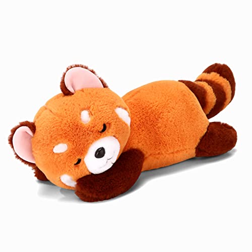 Riuhot Red Panda Stuffed Animal Pillow Cute Plush Toy Plushie Christmas Valentines Day Gift for Girlfriend Kids Birthday 137 Panda Pillow - Image 1