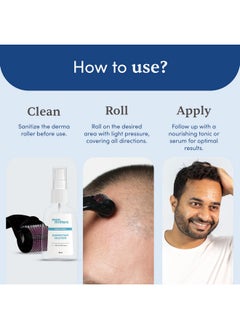 Man Matters Derma Roller 1.00 Mm With 540 Titanium Alloy Needles | Promotes Beard Growth & Reduces Acne Scars | Safe & Effective To Use  - Image 5