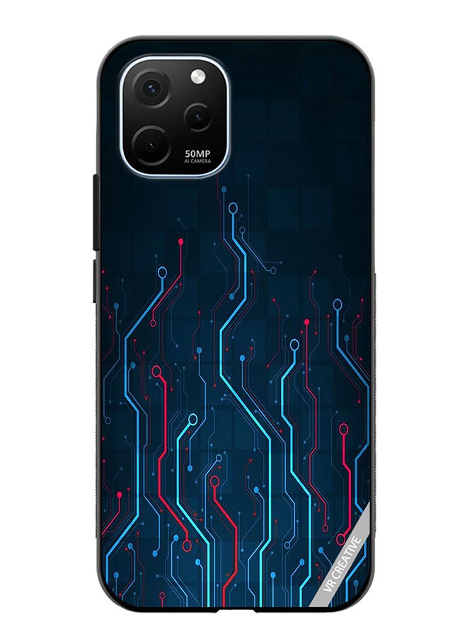 VR CREATIVE Protective Case Cover For Huawei Enjoy 50z Electronic Circuit Boards_ Design Multicolour - Image 1