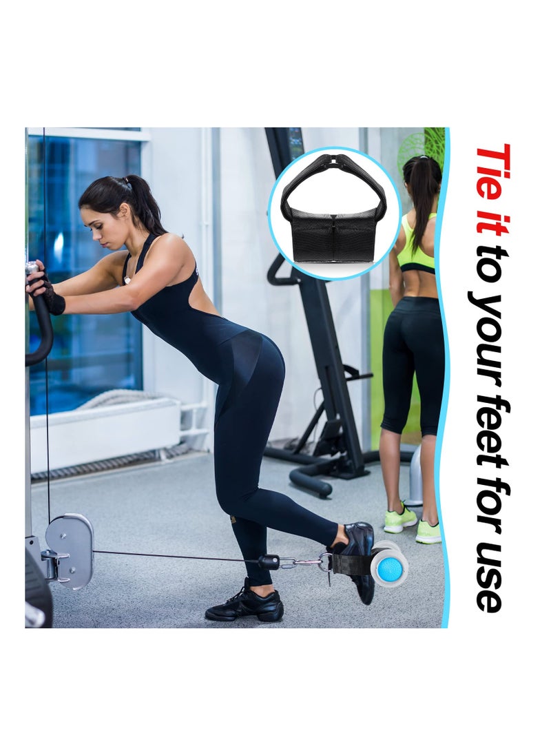 Generic Dumbbell Ankle Strap - Black Tibialis Trainer for Calf Raises, Shin Splint Relief, and Leg Exercises. Ideal for Home and Outdoor Workouts. Includes 2 Pieces for Men and Women Fitness.  - Image 5