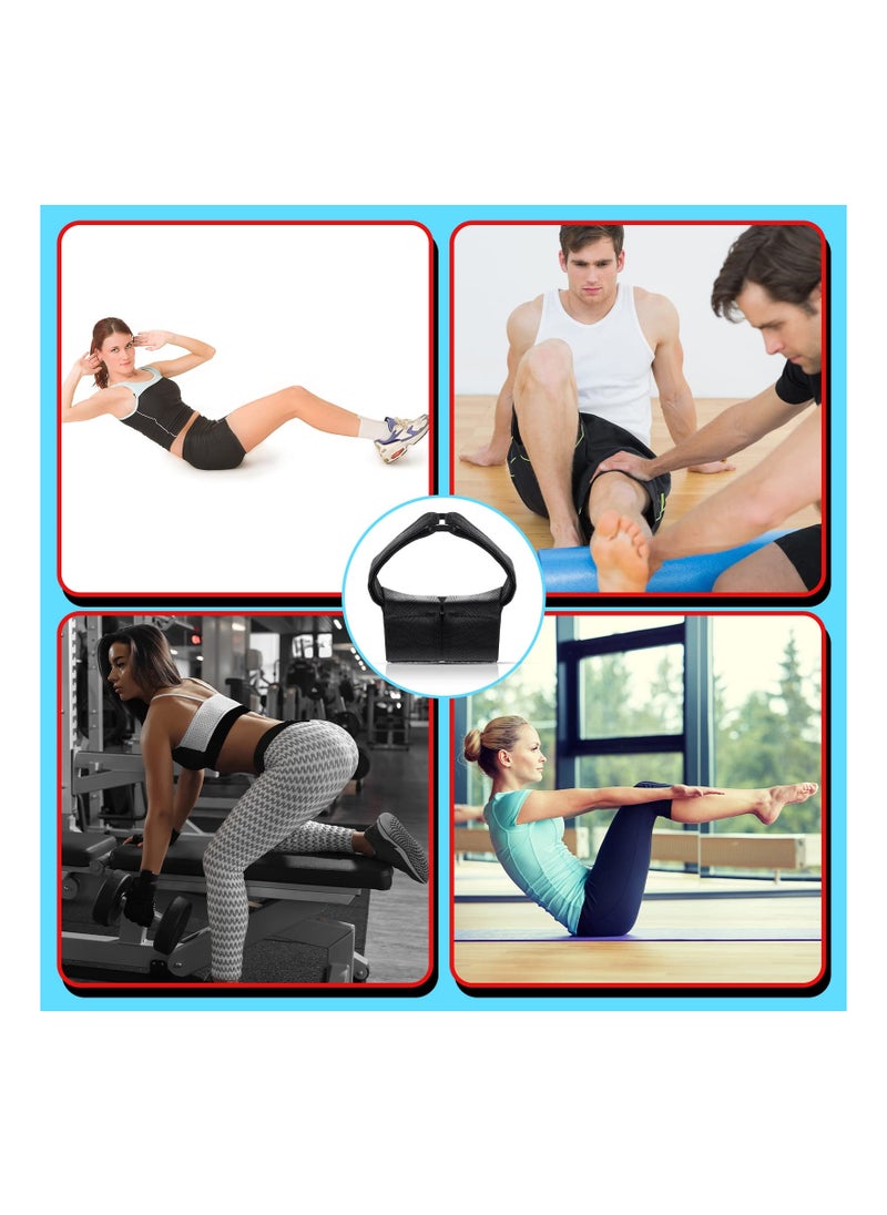 Generic Dumbbell Ankle Strap - Black Tibialis Trainer for Calf Raises, Shin Splint Relief, and Leg Exercises. Ideal for Home and Outdoor Workouts. Includes 2 Pieces for Men and Women Fitness.  - Image 4