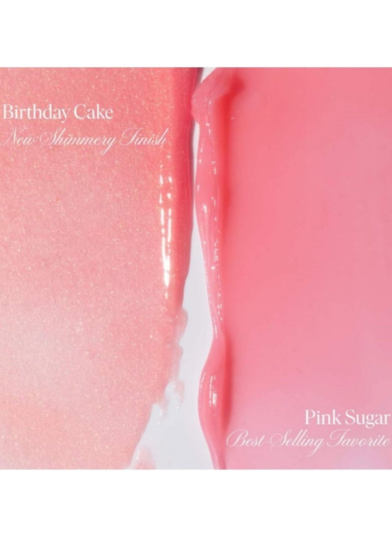 SUMMER FRIDAYS بلسم الشفاه من سامر فرايديز - قناع مرطب للشفاه وبلسم للشفاه لترطيب فوري، لمعان وترطيب - لون شفاف، عناية مهدئة للشفاه - كعكة عيد الميلاد (0.5 أونصة) - Image 4