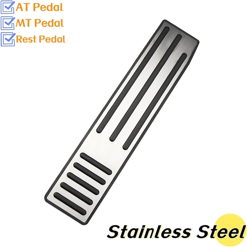 Stainless Steel Pedals Compatible With Tesla Model X S 2016-2022 Foot Pedal Accelerator Gas Fuel Brake Rest Cover Parts(AT without Rest) - Image 5