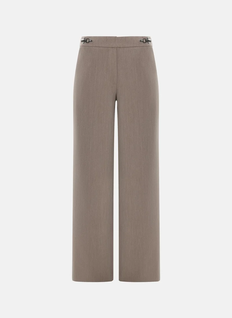 Lichi  Loose-fitting trousers with metal clasps for Women | Best Price UAE