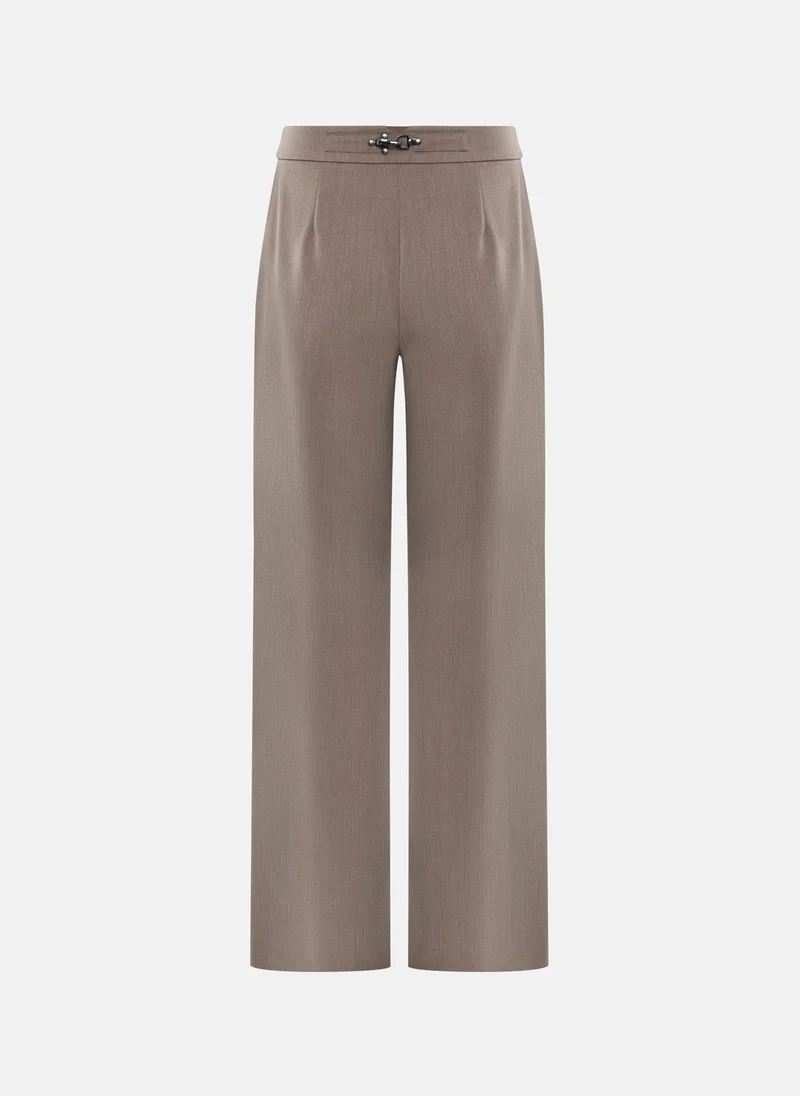 Lichi  Loose-fitting trousers with metal clasps for Women | Best Price UAE