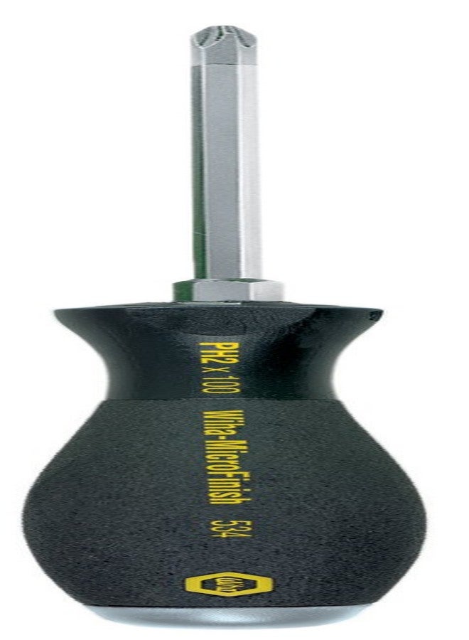 ويها مفك براغي فيليبس Wiha 53405، عالي التحمل بمقبض MicroFinish وغطاء فولاذي، 1 × 80 مم - Image 1