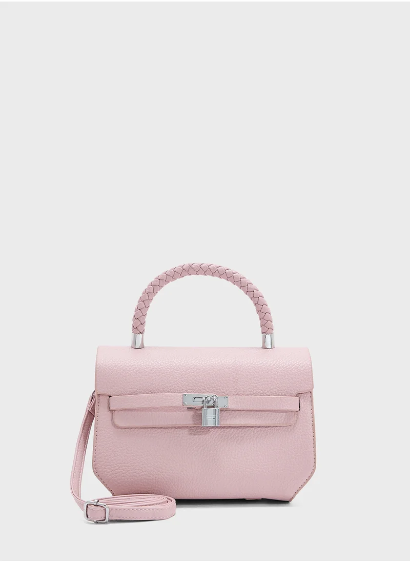 ايلا Braided Handle Satchel Bag
