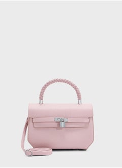 ELLA Braided Handle Satchel Bag  - Image 1
