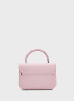ELLA Braided Handle Satchel Bag  - Image 2