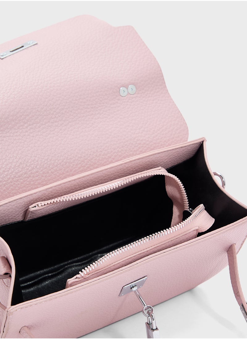 ELLA - Braided Handle Satchel Bag - Image 1