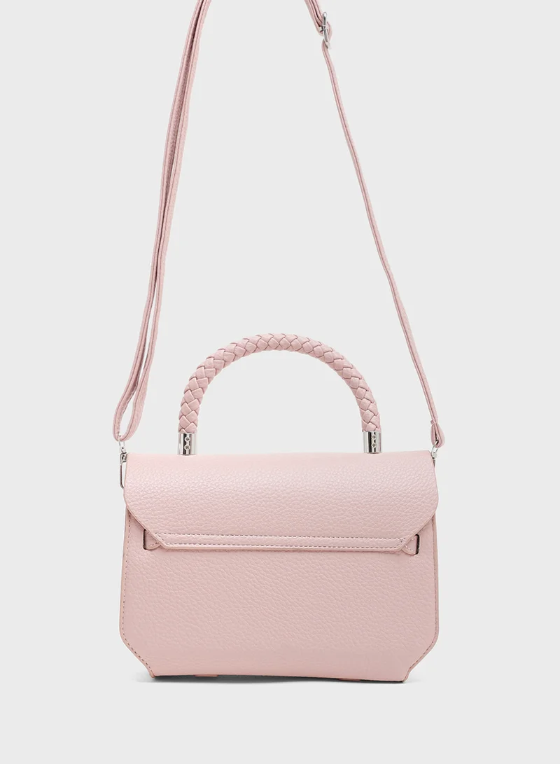 ايلا Braided Handle Satchel Bag