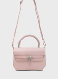 ELLA Braided Handle Satchel Bag