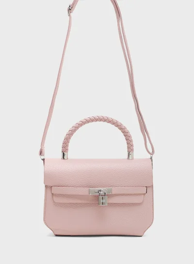 ELLA Braided Handle Satchel Bag