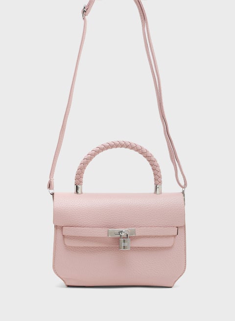 حقيبة ساتشل بمقبض مجدول