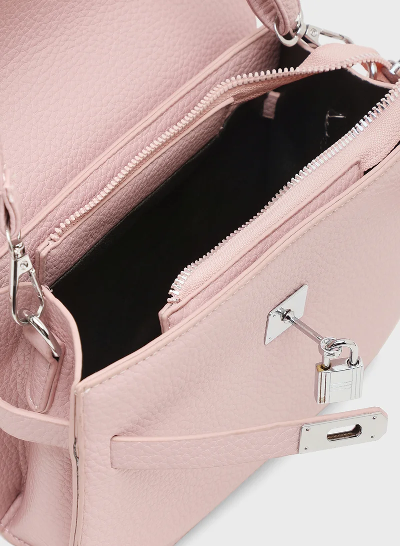 ELLA Braided Handle Satchel Bag