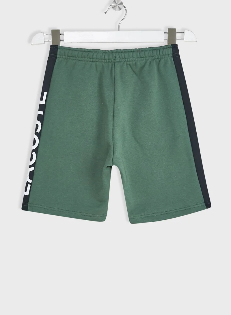 LACOSTE Kids Side Logo Shorts
