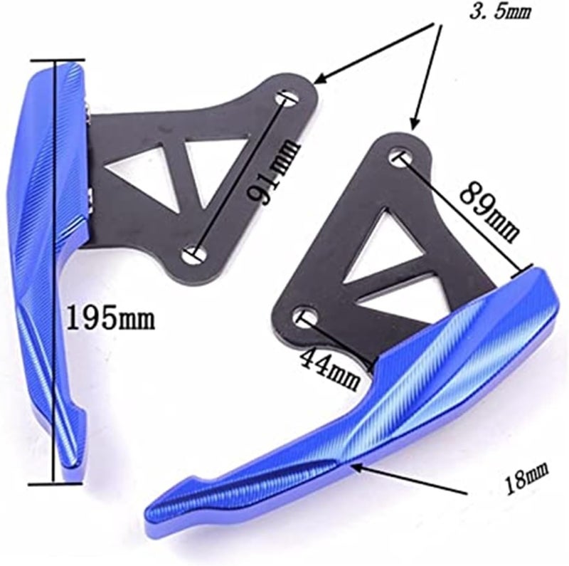 QASULER Motorcycle Rear Passenger Armrests - Image 2